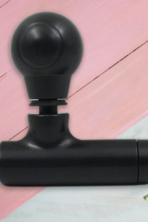 Black Mini Pocket Size Massager, Full Body Massager, Cordless One Button Operation for Body Pain & Relaxation