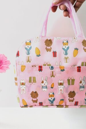 Lunch Box Bag for Women Men Insulated Lunch Bag With Zipper (1 Pc / Mix Color)