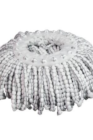 Round Shape Microfiber Spin Mop Replacement Head Refill (1 Pc)