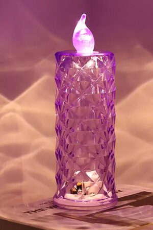 Candles for Home Decoration, Crystal Candlelight (1 Pc / Multicolor)