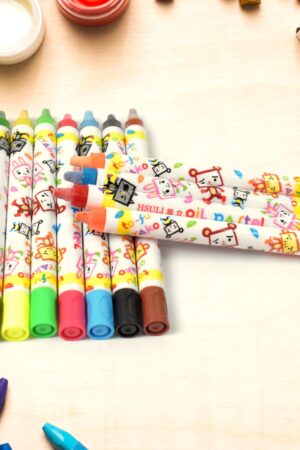 Crayons - 12 Colours Washable Testable Non-Toxic Jumbo Crayons for Toddlers
