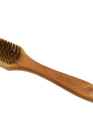 Wooden Handle Steel Wire Brush (1 Pc)