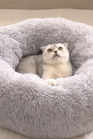 Small Round Dog Beds for Small Dogs and Cats (1 Pc)