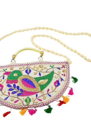 Traditional handbag, Rajasthani Jaipuri Cotton Bag (1 Pc)