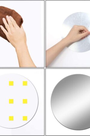 Plastic Square 3D Mirror Wall Stickers (1 Pc)