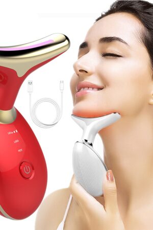 Electric Face Massager Wrinkle Remover LED Photon Face Beauty Device (1 Pc)