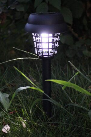 Medium Garden Solar Powered LED Mosquito Trap / Bug Zapper (1 Pc)