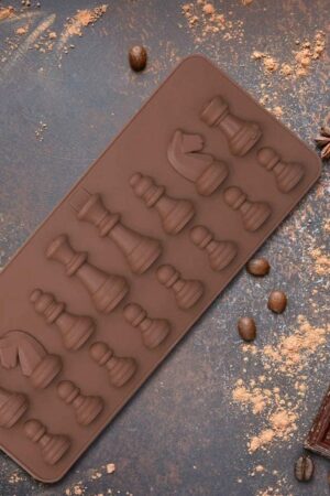 Silicone Chocolate Mould Chess Shape (1 Pc)