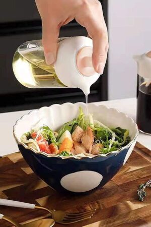 Oil Dispenser with Silicone Oil Brush (1 Pc / With Brush / 250 ML Approx)