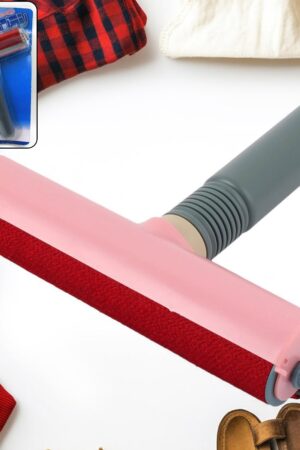Plastic Handle Sofa Bed Clothes Lint Hair Dust Remover Cleaning Brush (1 Pc)