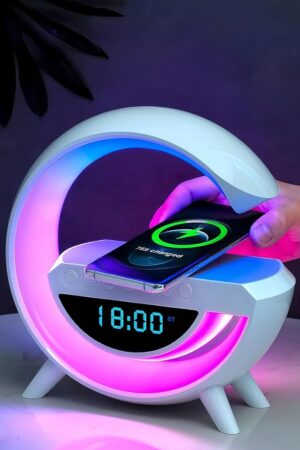 G Lamp Speaker - 3-in-1 Bluetooth Speaker with Fast Wireless Charging (1 Pc)
