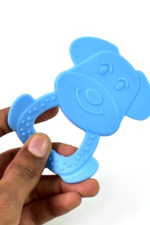 Silicone Baby Teether Pack of 1 (Mix Design & Color)