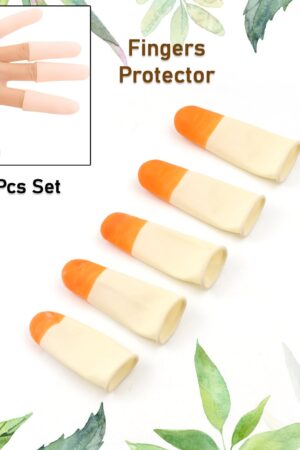 Finger Caps, Silicone Finger Protectors Sleeves (Finger Cots / 5 Pcs Set)