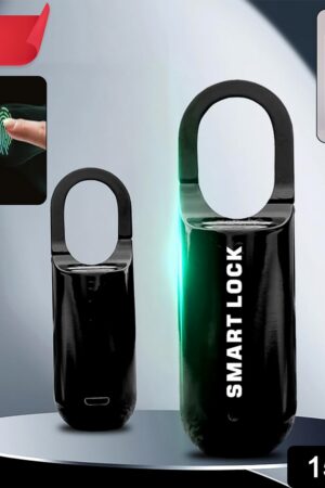 Small USB Rechargeable Smart Fingerprint Padlock for Locker