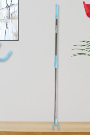 Stainless Steel Telescopic Pole Clothes Hooks Hanger (1 Pc / 1 Mtr.)