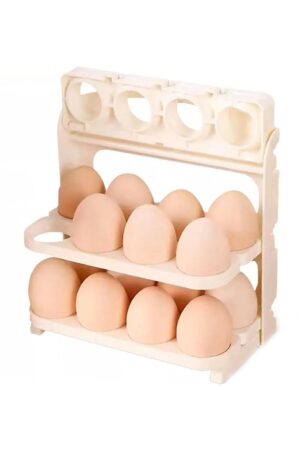 Plastic Foldable Egg Tray | 24 Grid Egg Storage Box (1 Pc)