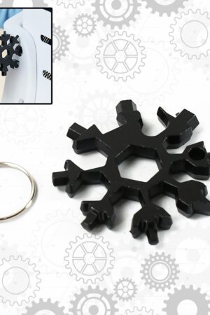 Durable & Portable 18 in 1 Snowflake Multi-Tool, Snowflake Bottle Opener Flat Phillips Screwdriver Kit Wrench