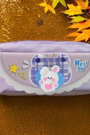 Pencil Pouch With Zipper, Students Pencil Case Large Capacity, Makeup Pouch, Stationery Bag (1 Pc / 2 Compartment)