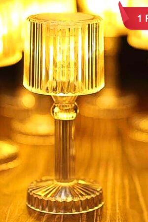 Big Acrylic LED Desk Lamps Table Lamp Portable Crystal (1 Pc / Big)