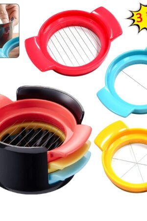 Egg Cutter Multifunctional 3 in 1 Stainless Steel Cutting Wire Cut Cutter-Durable Stainless Steel Wires.