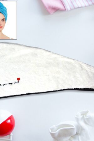 Hair Drying Magic Hair Cap Towel Wrap for Women Bath Towels (1 pc)