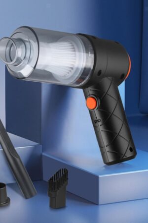 Vacuum Cleaner Dust Collection 2 in 1 Car Vacuum Cleaner High-Power Handheld Wireless Vacuum Cleaner Home Car Dual-use Portable USB Rechargeable Mini Car Vacuum for Vehicle, Home and Offic