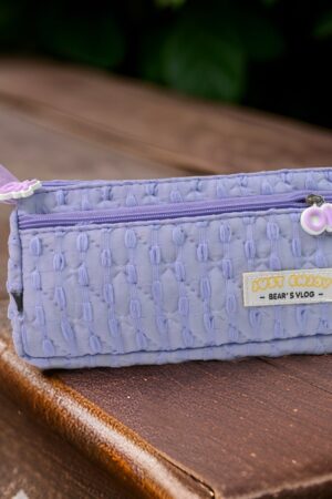 Pencil Pouch With Zipper, Students Pencil Case Large Capacity, Makeup Pouch, Stationery Bag (1 Pc / 2 Compartment)