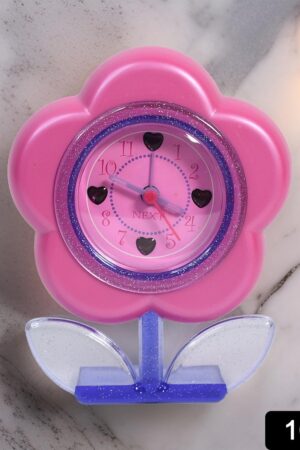 Flower-Shaped Desk Clock with Alarm System