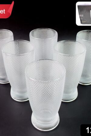 Juice water Glass Tumbler (Set of 6pcs)