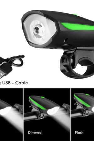 Rechargeable Bicycle LED Bright Light (1 Pc)