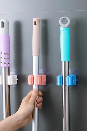 Magic Sticker Series Self Adhesive Mop and Broom Holder