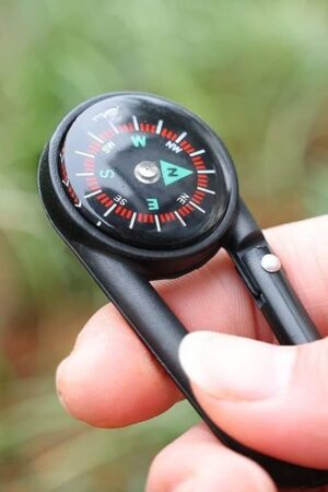 Clip Snap Hook Mini Compass (1 Pc / Mix Design)